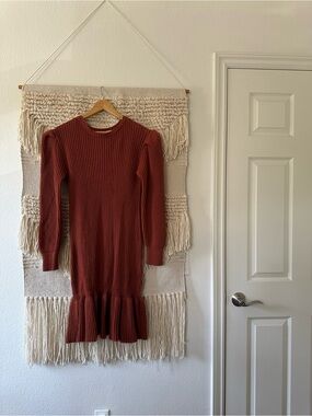 Love Whit Rust Sweater Dress